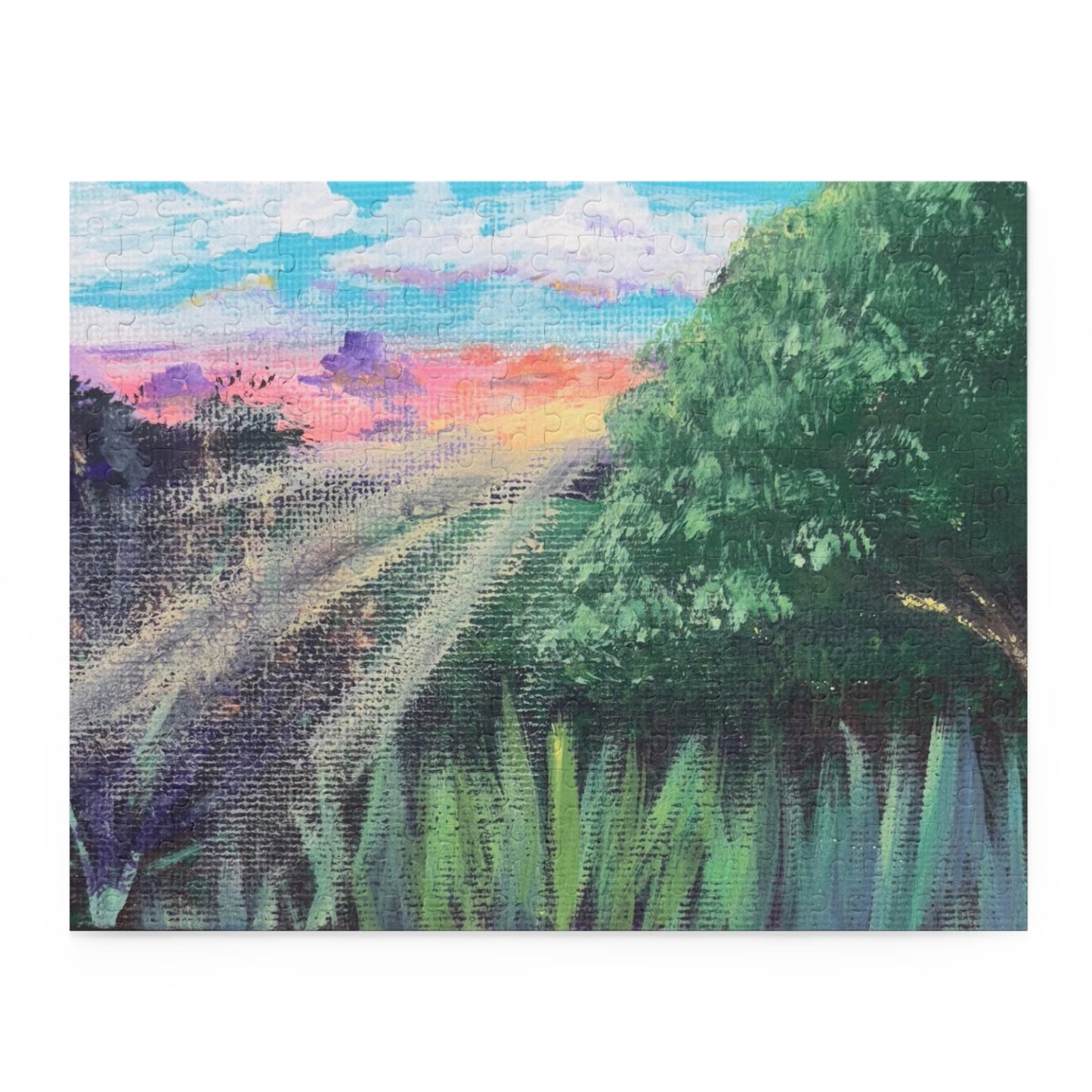 Serene Landscape Puzzle - 120/252/500 Pieces - Nature Themed Home Activity