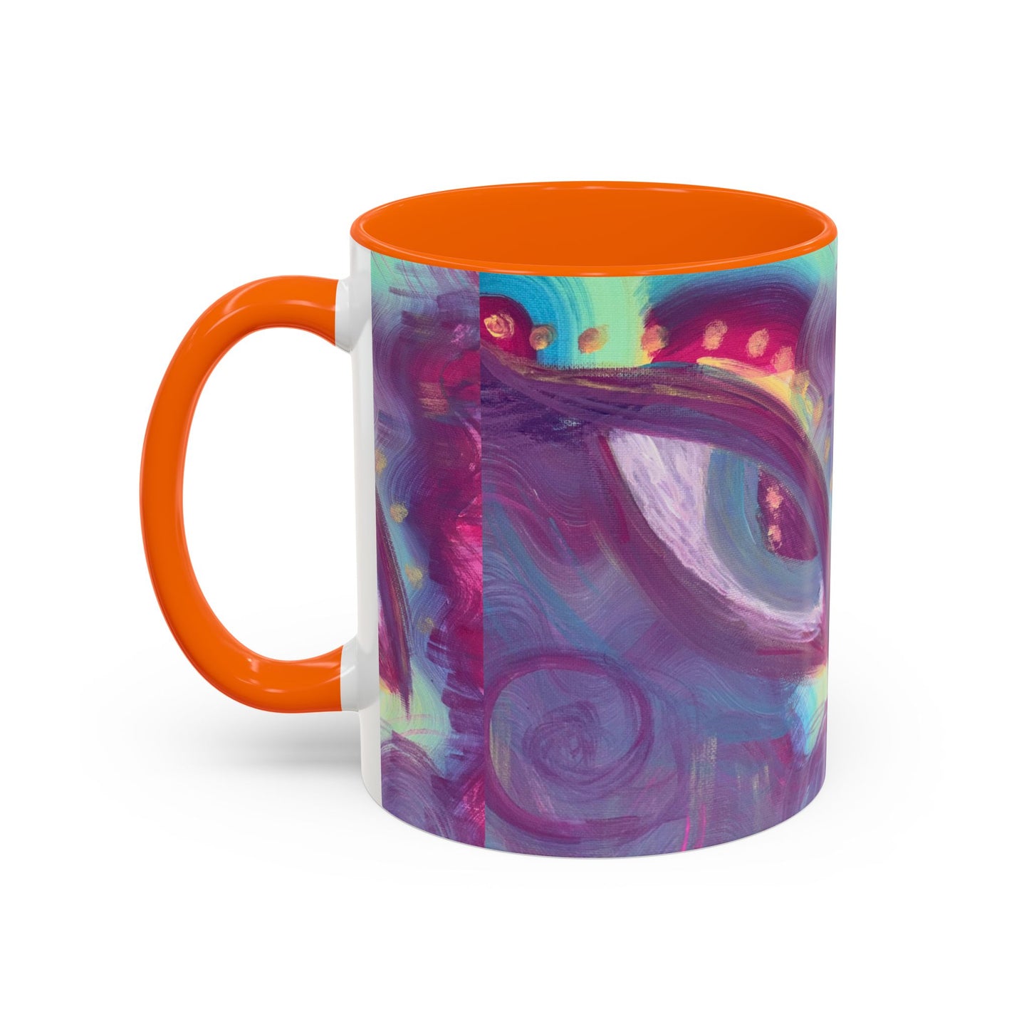 Vibrant Rainbow Accent Coffee Mug - 11oz & 15oz