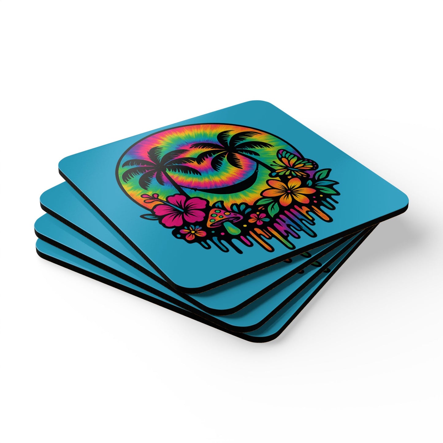 Psychedelic Paradise Coaster Set