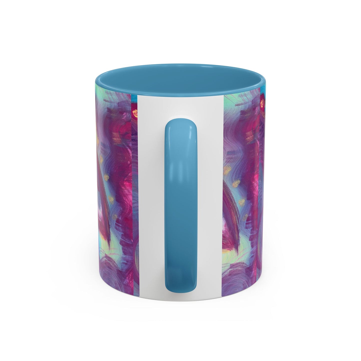 Vibrant Rainbow Accent Coffee Mug - 11oz & 15oz