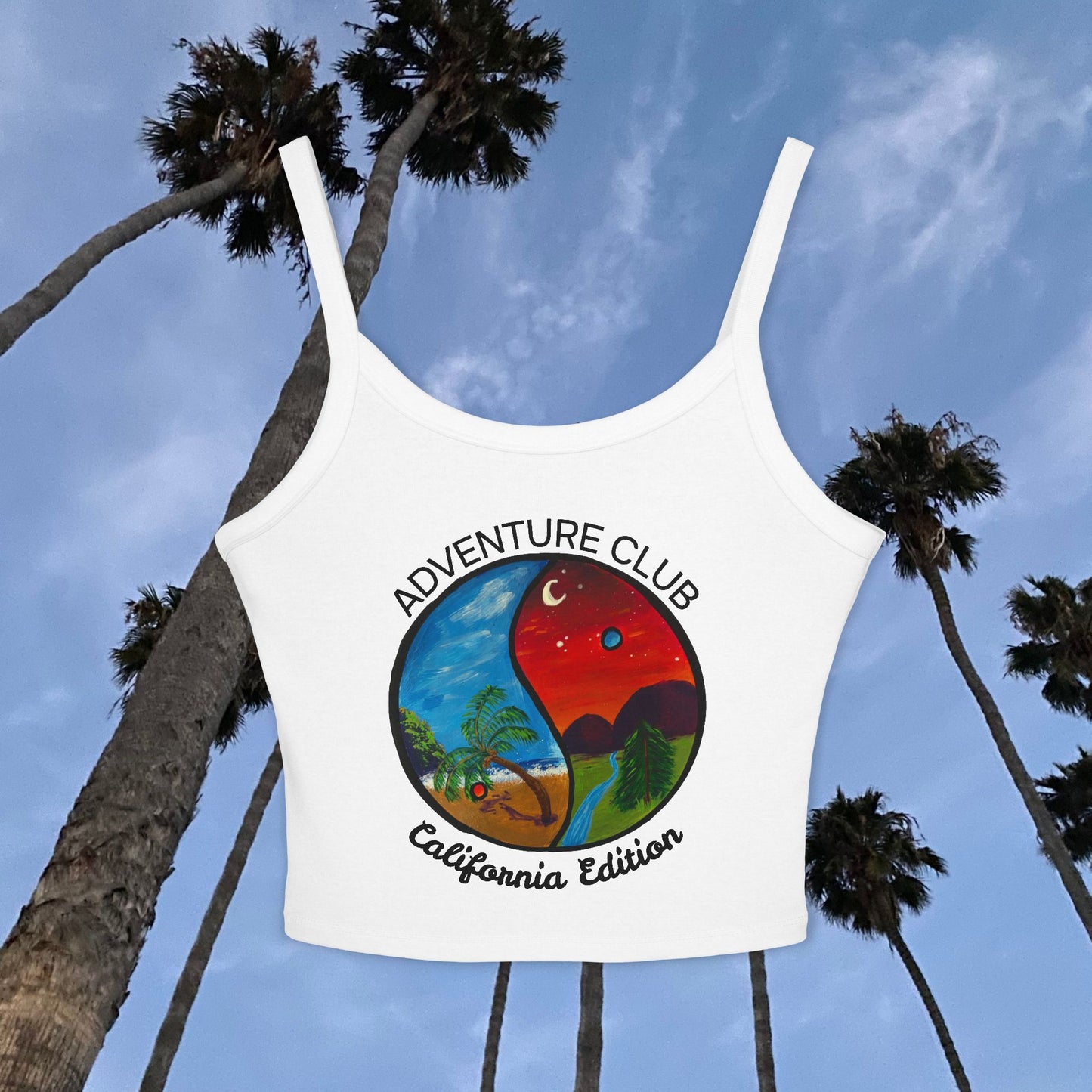 Adventure Club: Cali Edition Women's Tank Top, Summer Vibes, Beachwear, Travel Essentials, Festival Top, California Style