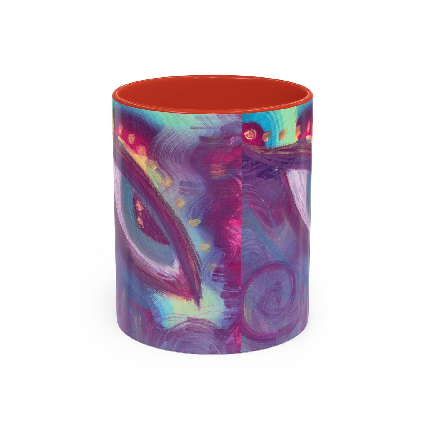 Vibrant Rainbow Accent Coffee Mug - 11oz & 15oz