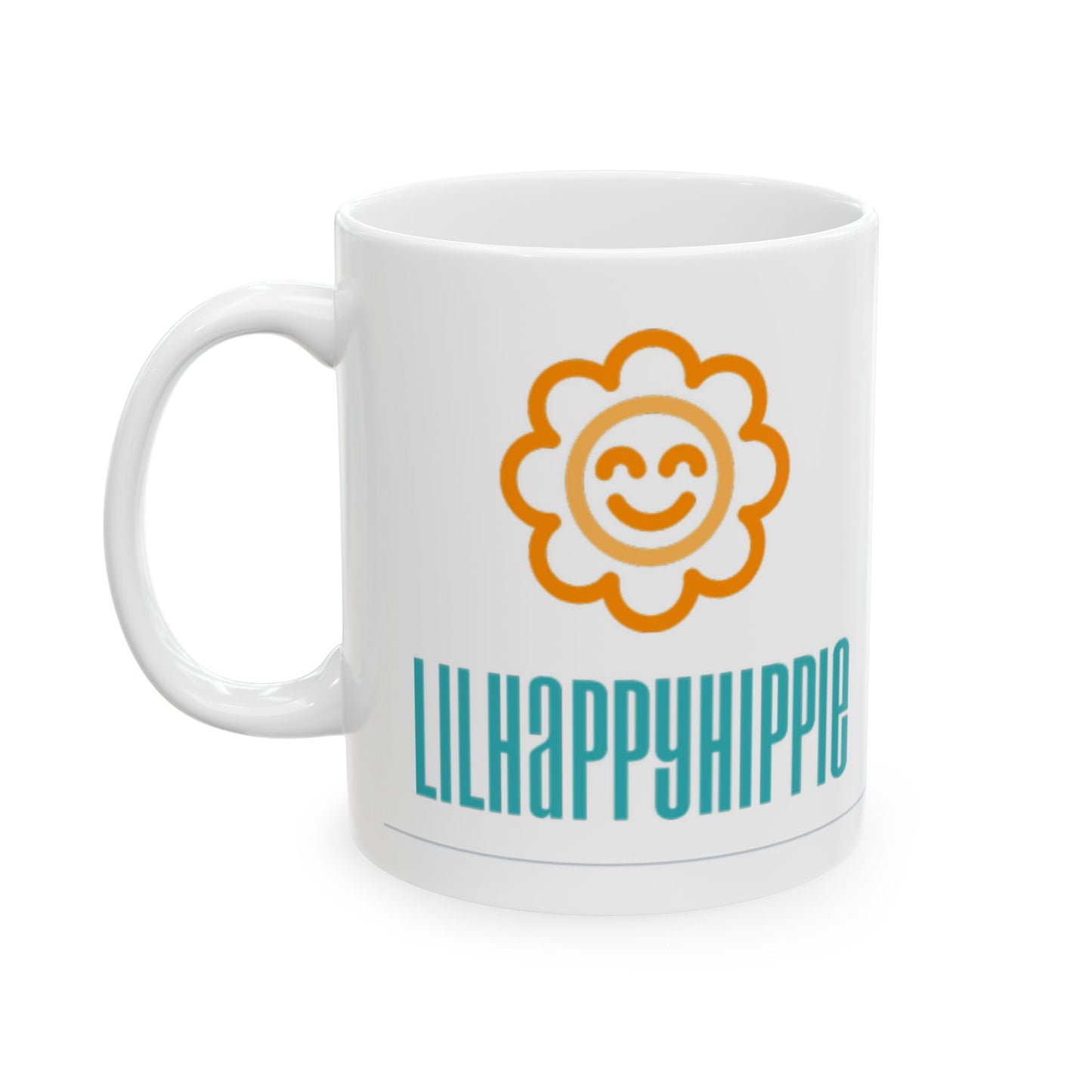 LilHappyHippie logo Ceramic Mug - 11 & 15oz - Perfect Gift for Nature Lovers