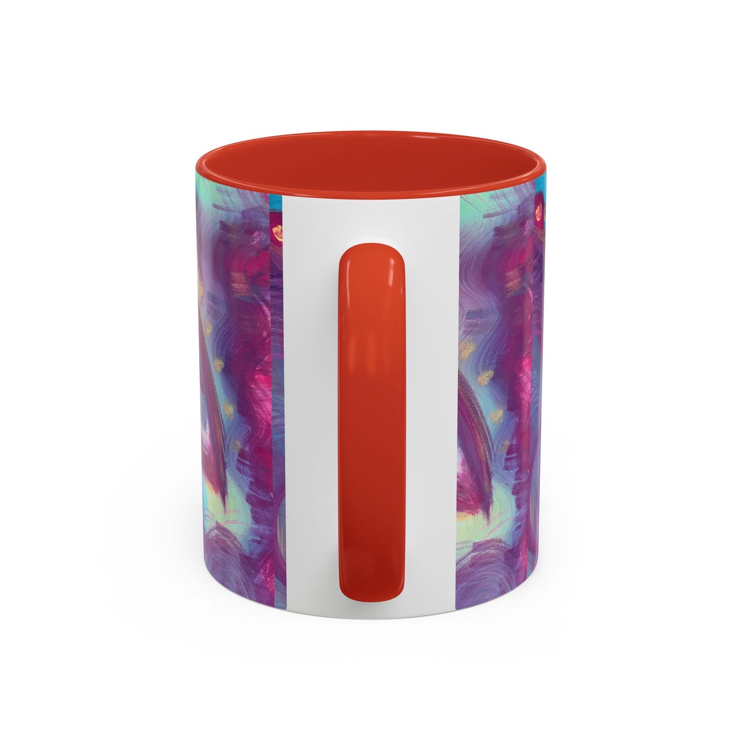 Vibrant Rainbow Accent Coffee Mug - 11oz & 15oz