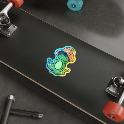Howi the Meditating Frog - Holo Vinyl Sticker
