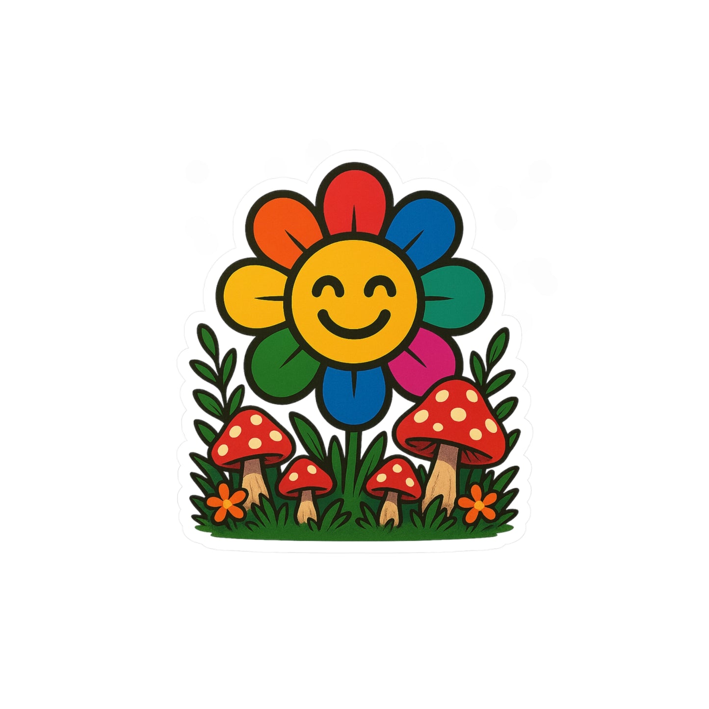 Happy Hippie Sticker