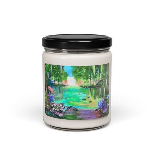 Serene Nature Scented Soy Candle - 9oz Eco-Friendly Decor