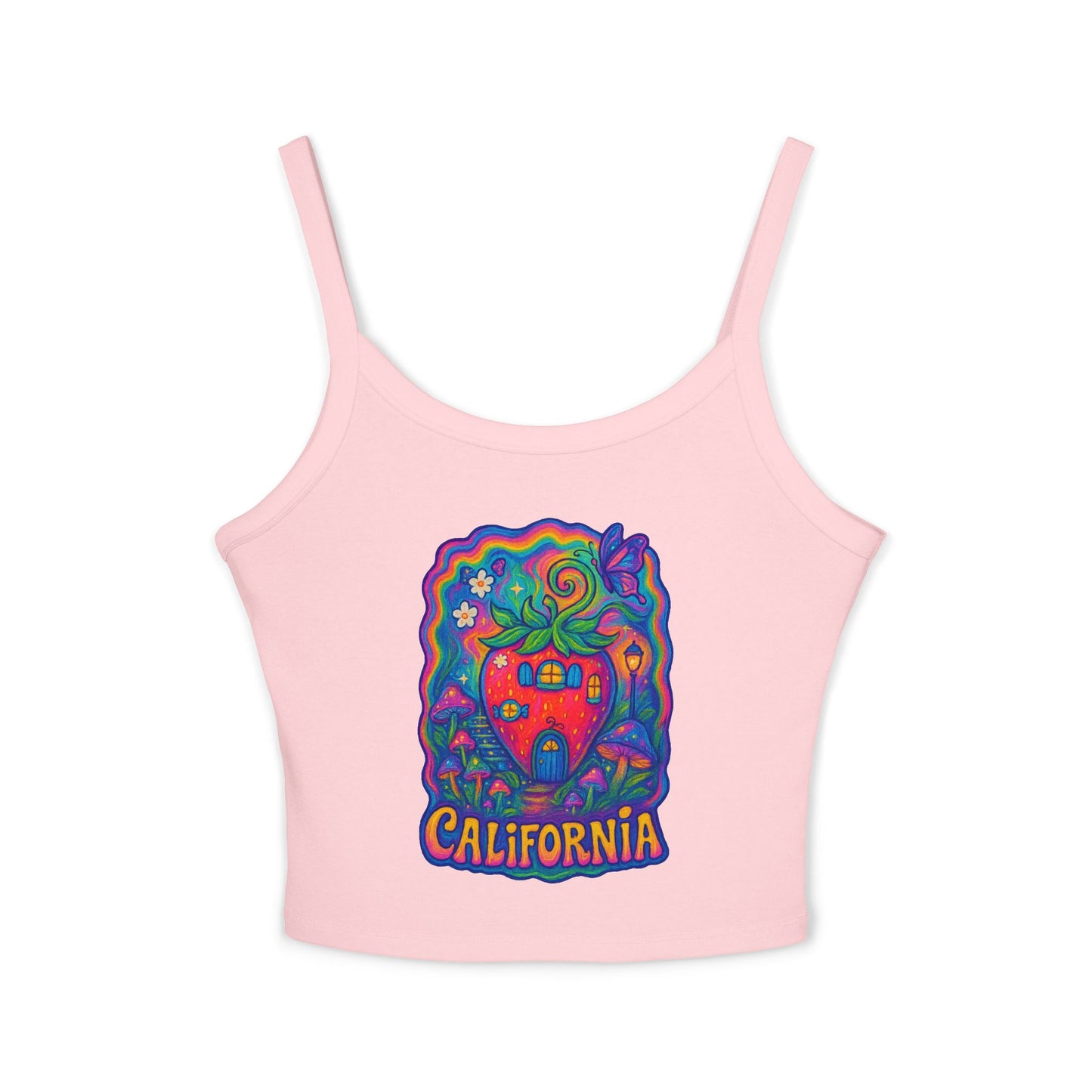 California Strawberry Cottage Tank