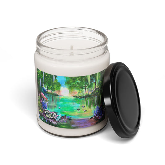 Serene Nature Scented Soy Candle - 9oz Eco-Friendly Decor