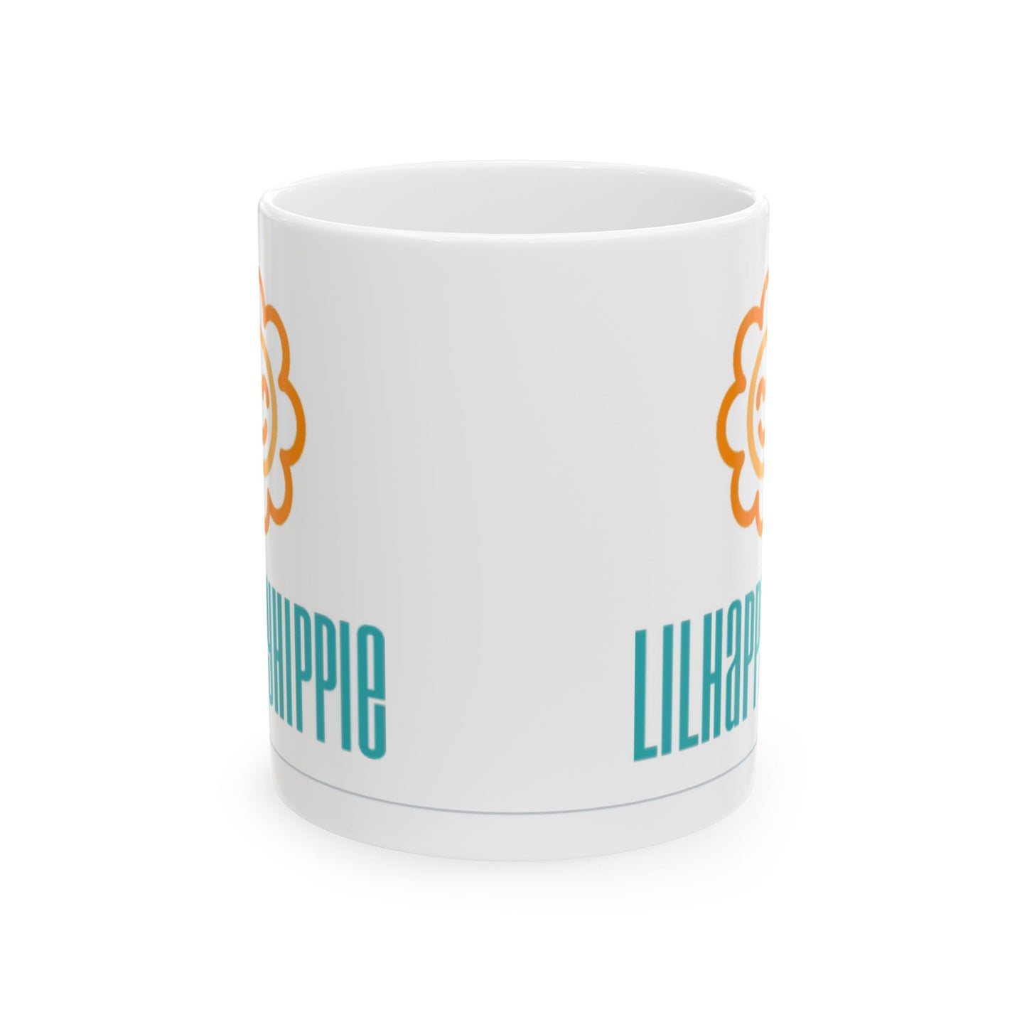 LilHappyHippie logo Ceramic Mug - 11 & 15oz - Perfect Gift for Nature Lovers