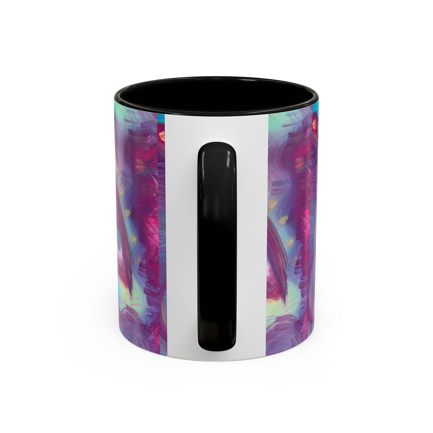 Vibrant Rainbow Accent Coffee Mug - 11oz & 15oz