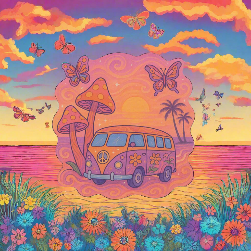 Hippie Bus – Sunset Dreams pt 2 Sticker