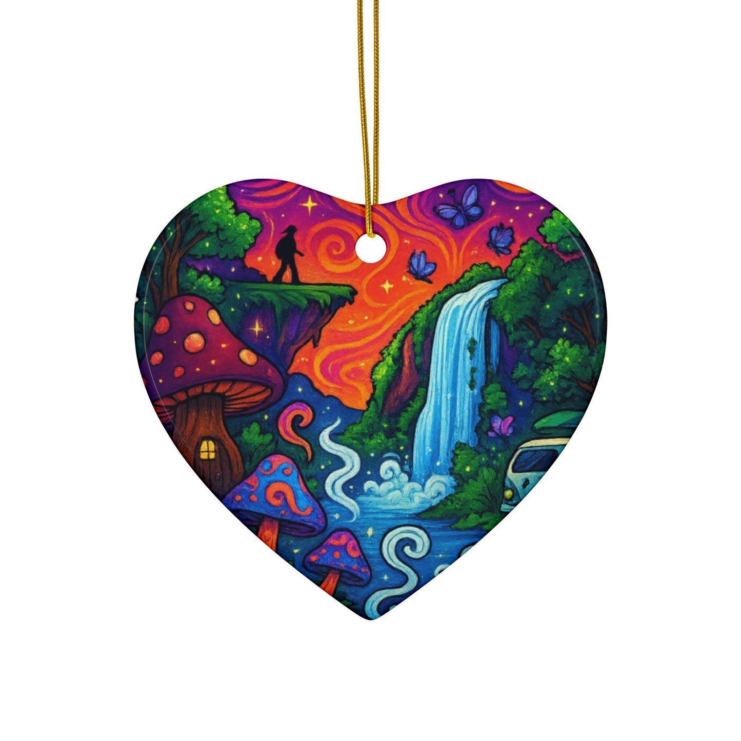 Trippy Hippie Ornament Set