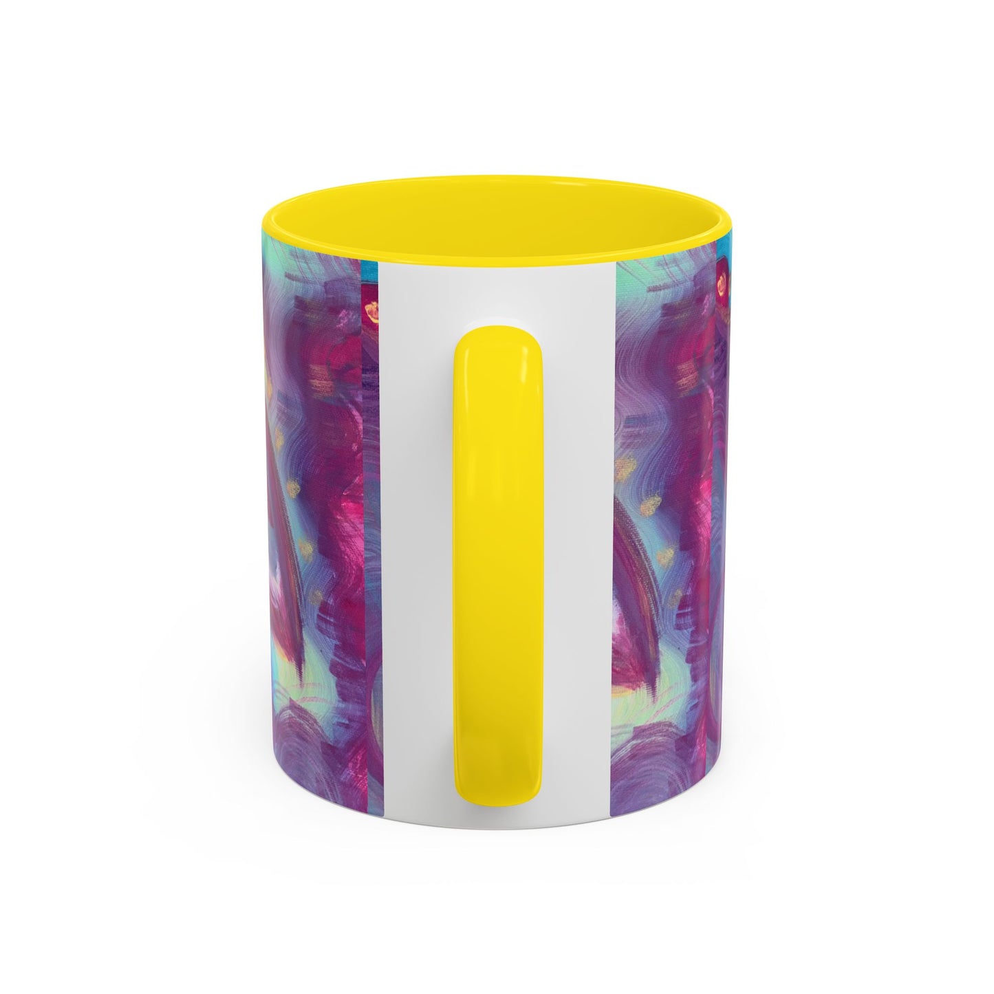 Vibrant Rainbow Accent Coffee Mug - 11oz & 15oz