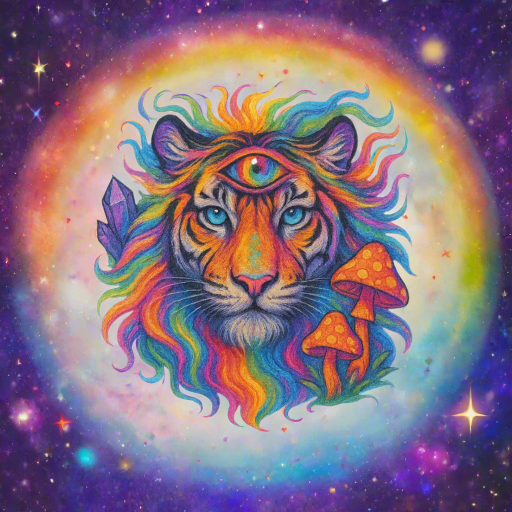 Tiger with Third Eye Sticker