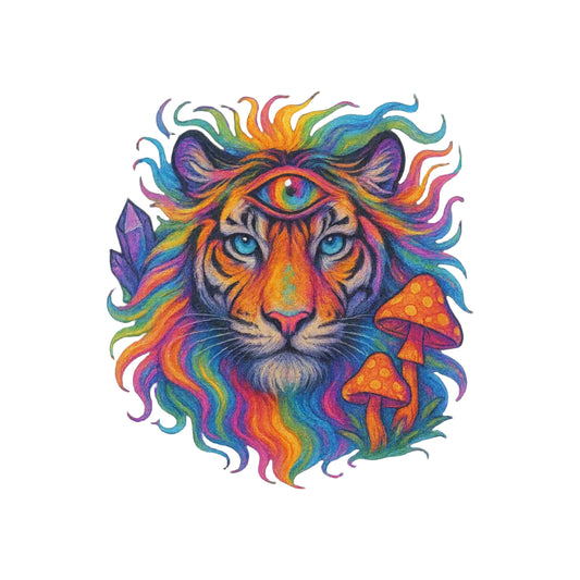 Tiger with Third Eye Sticker