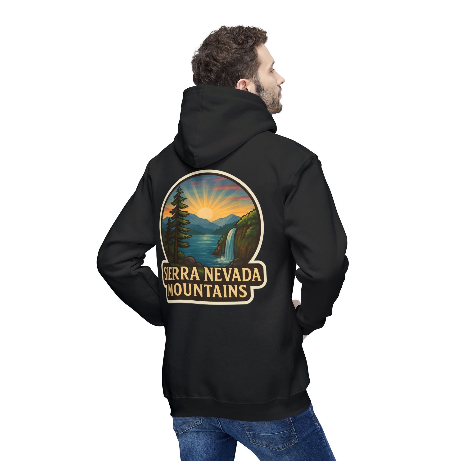 UNISEX Hoodie - Sierra Nevada Mountains Design