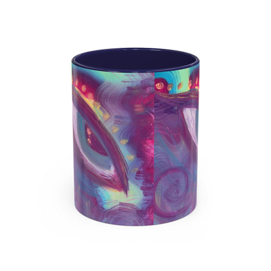 Vibrant Rainbow Accent Coffee Mug - 11oz & 15oz