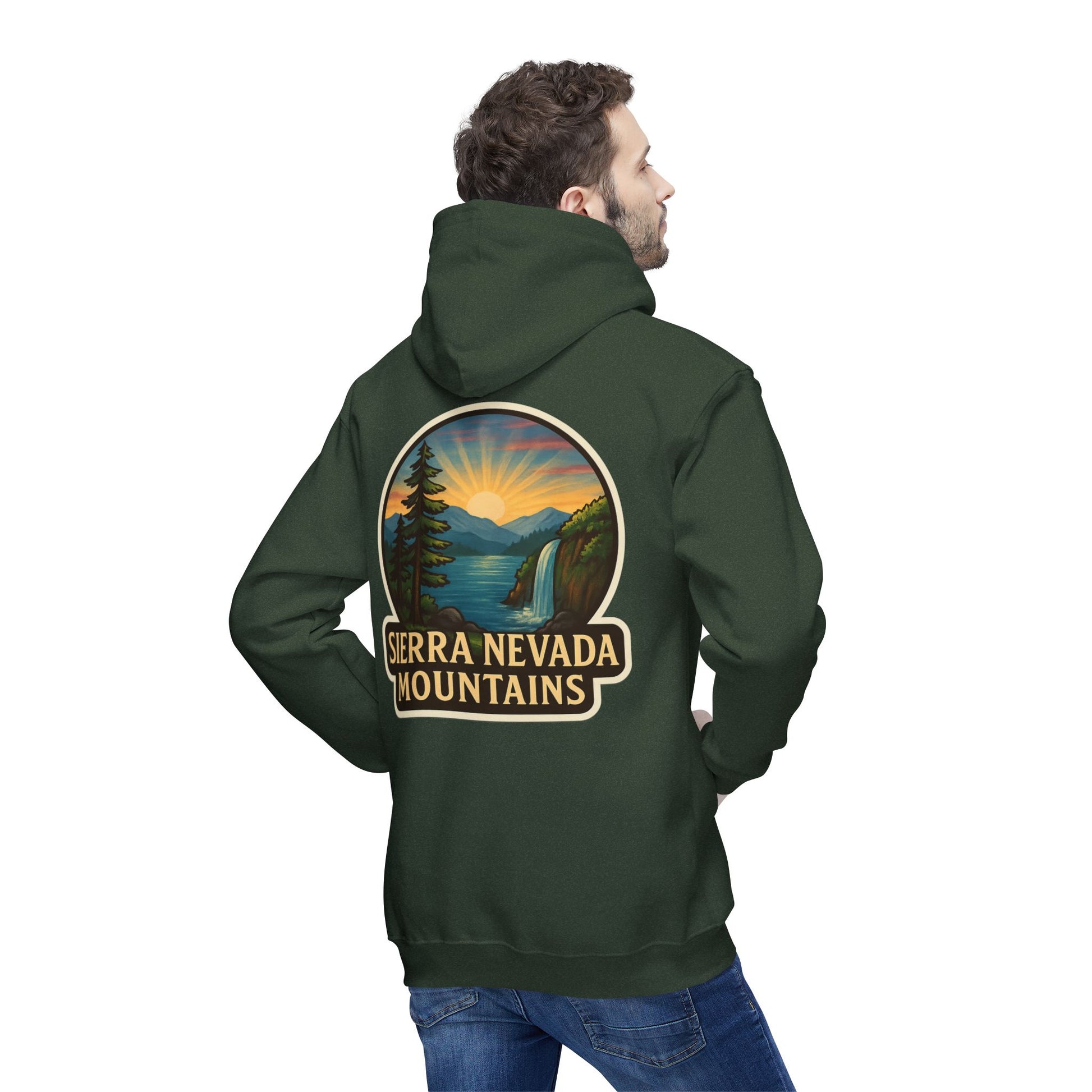 UNISEX Hoodie - Sierra Nevada Mountains Design
