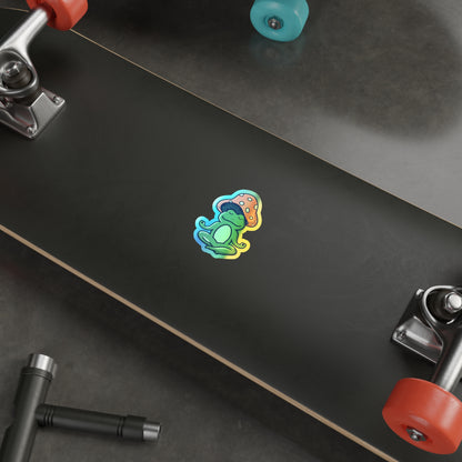 Howi the Meditating Frog - Holo Vinyl Sticker