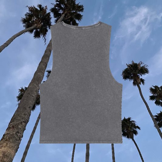 Adventure Club: Cali Edition Stonewash Tank Top - Casual Summer Wear, Beach Day Outfit, Vacation Essential, Gift for Travelers, Festival Clothing